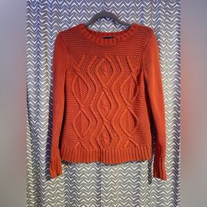 Lands' End | Rust Drifter cable-knit sweater, size S